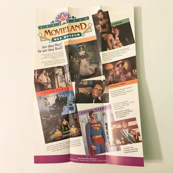 Vintage 1986 Lot of 2 Movieland Wax Museum Buena Park  California Brochure - Picture 13 of 15